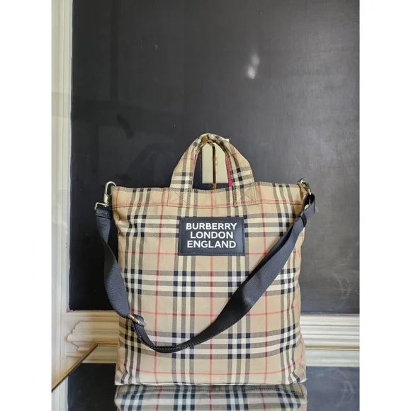 BURBERRY Artie Vintage Check Tote Bag - Picture 7 of 12